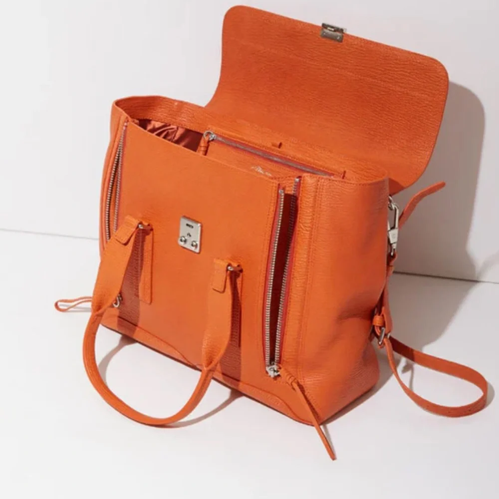 NWT 3.1 Phillip Lim Mandarin Pashli Large Satchel - Picture 2 of 9